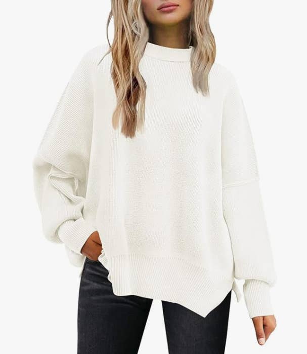 Crewneck Batwing Sleeve Chunky Sweaters 17 Colors: WineRed / L