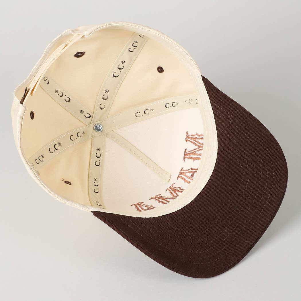 MAMA Typographic Design Embroidery Baseball Cap: Red / ONE SIZE