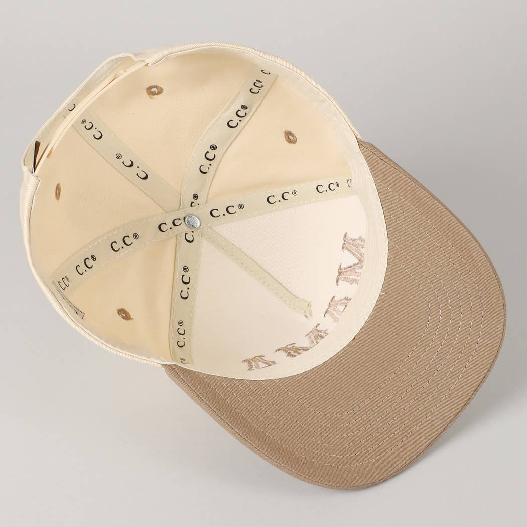 MAMA Typographic Design Embroidery Baseball Cap: Red / ONE SIZE