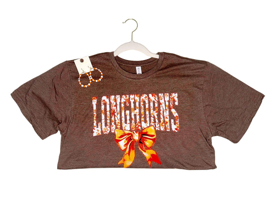 Longhorn Tee with Bow