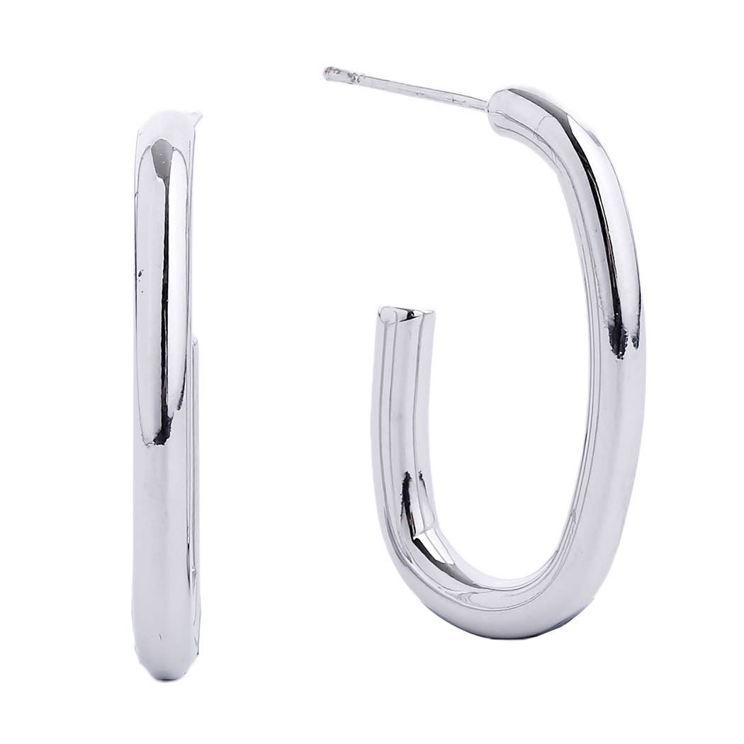 14K Gold-Dipped Long Post Earring: GLD / ONE SIZE